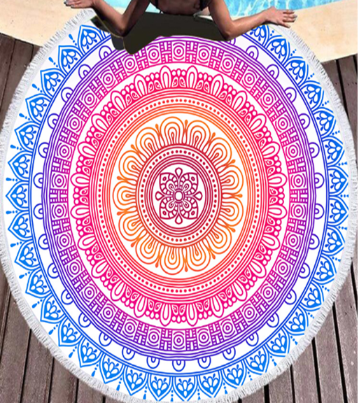 1091 ROUND BEACH TOWELS ADULT-QUICK FAST DRY