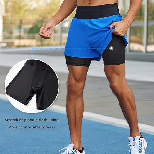 2102 Running sports 2 in 1 short