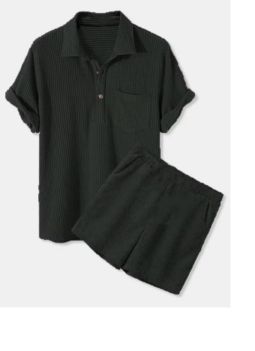 5110 Waffle Shirt Men's Set