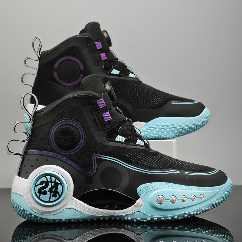 5162 Athletic Basketball Shoes With Turn Lock Design