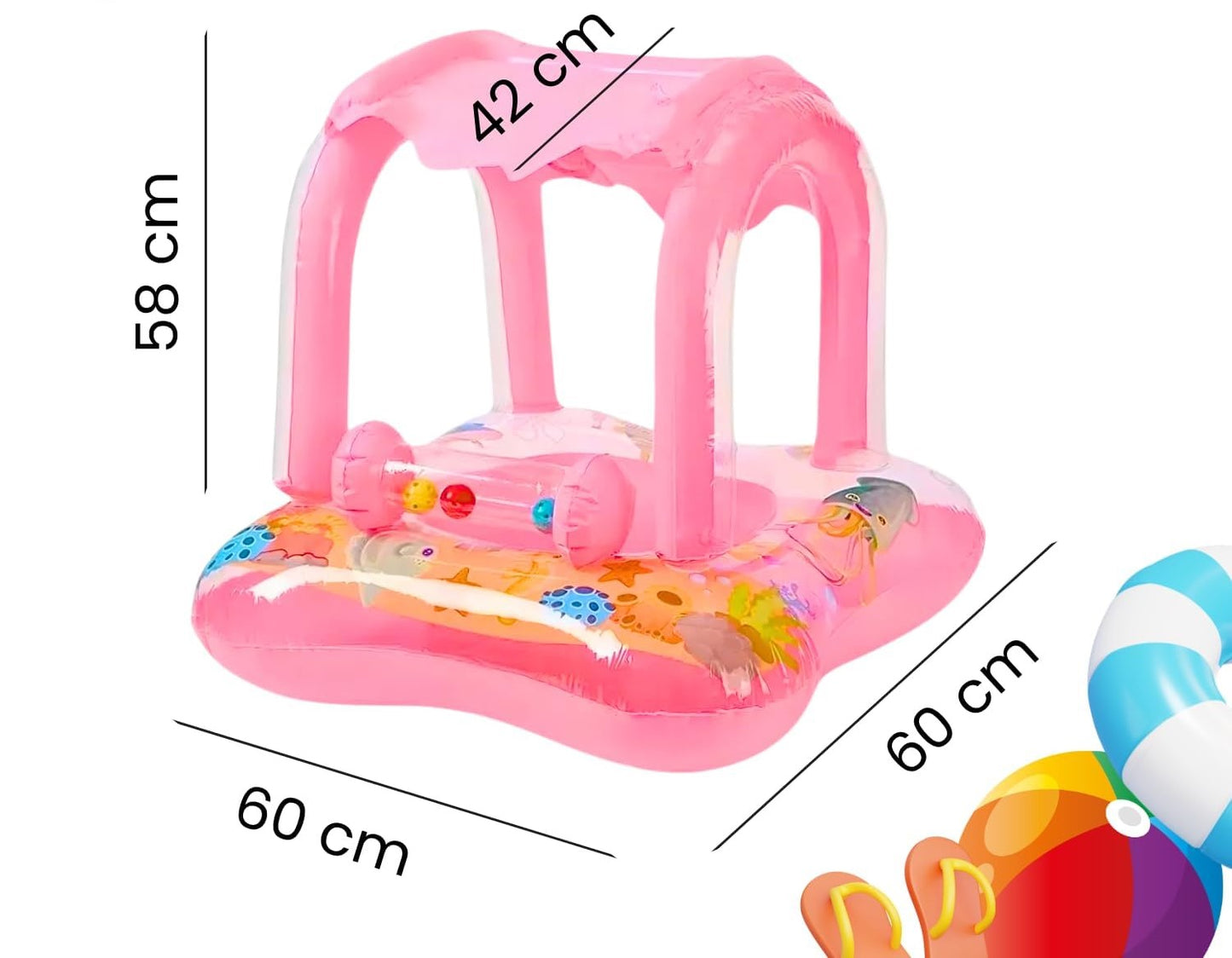 5213 BABY POOL FLOAT WITH CANOPY