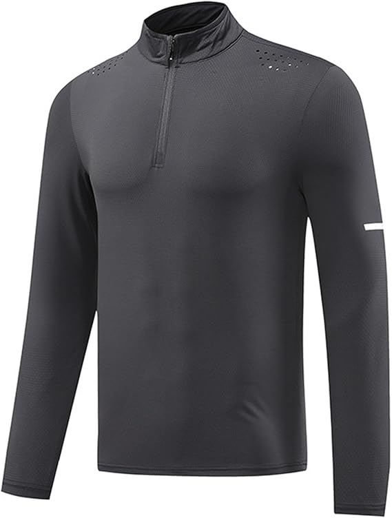 1327 High Neck Quick Drying Breathable t-shirt half zip