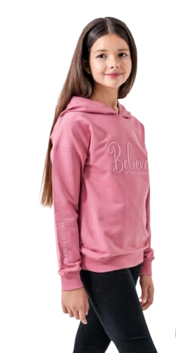 8102 BELIEVE GIRL HOODIE 11-14years