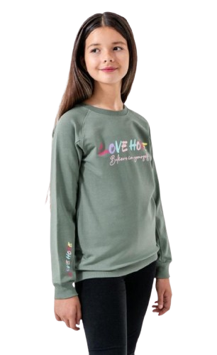 8106 LOVE HODE girl sweatshirt 11-14y