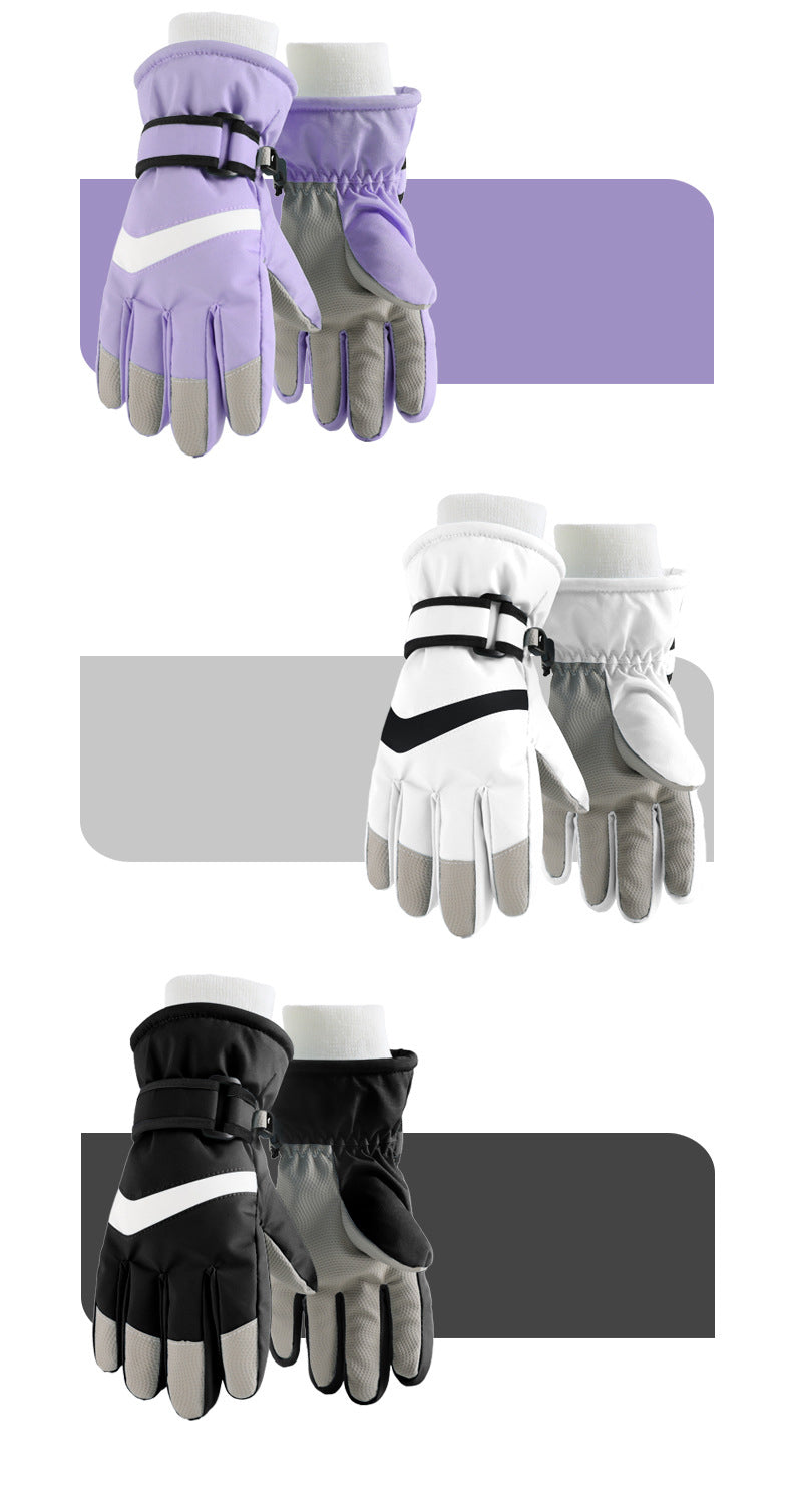 6013 Kids Winter Gloves Toddler Boys Girls Warm Wool Soft Padded Gloves with Full Color Children