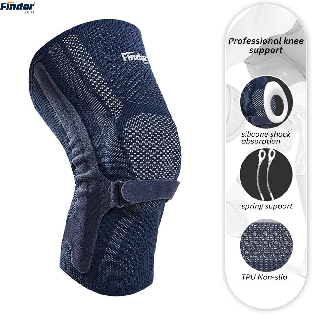 5244 LONG PADDED KNEE SUPPORT + STAYS