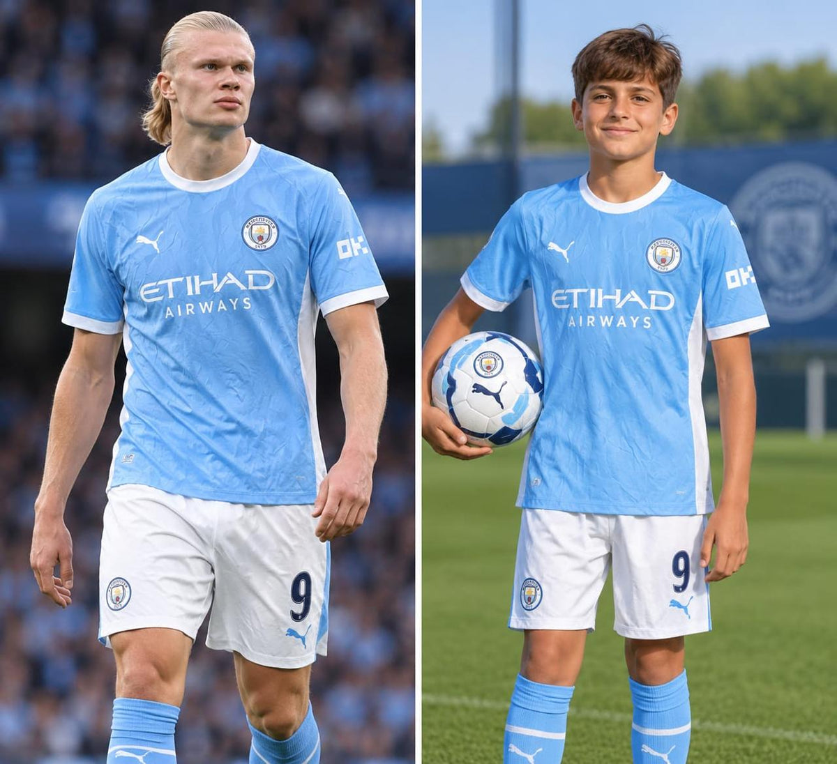 Manchester City Home Kids Set