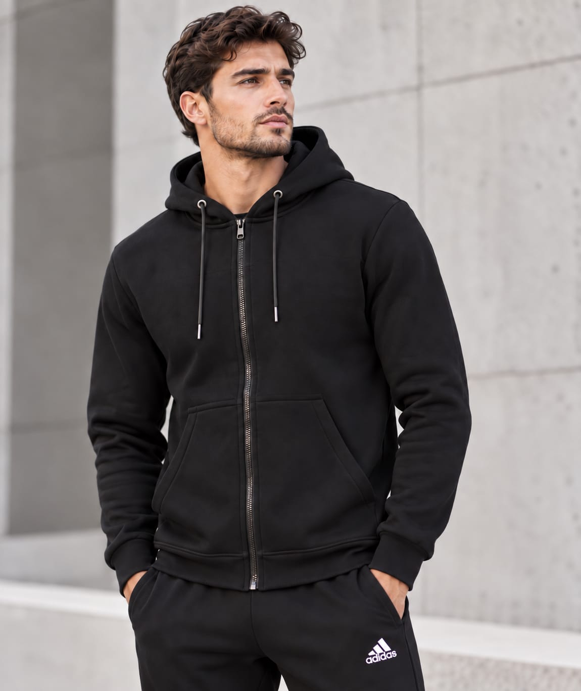 1800 Adidas men's fleece jacket