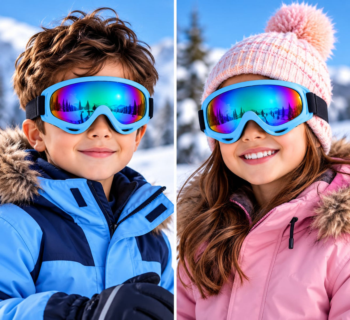 6058 Kids goggles windproof eye protection glasses