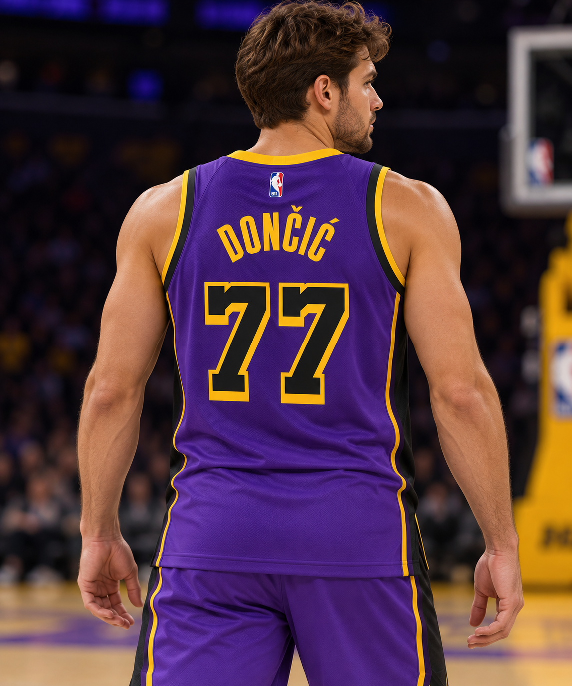 5131 Los Angeles Lakers Jordan Brand Statement Edition Swingman Jersey - Purple - Luka Dončić - Unisex