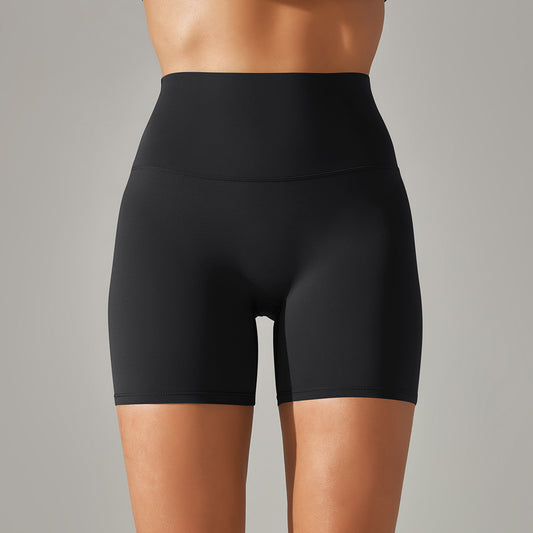1073 Fitness Shorts Trendy Tummy Control Hip Lifting Tight Cycling Sports Shorts