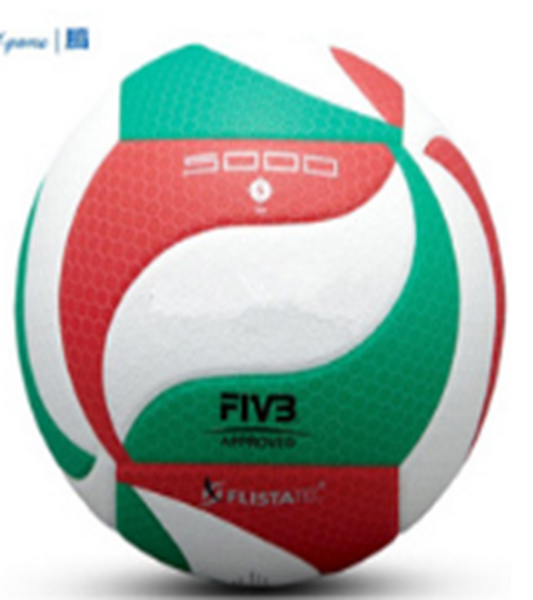 1135 V5M5000 Volleyball PU Leather Ball Size 5 Soft Touch For IndoorOutdoor Game