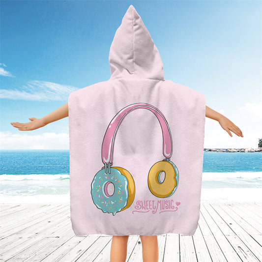 1142 Quick Dry Surf Poncho Changing Towel Robe Hoodie