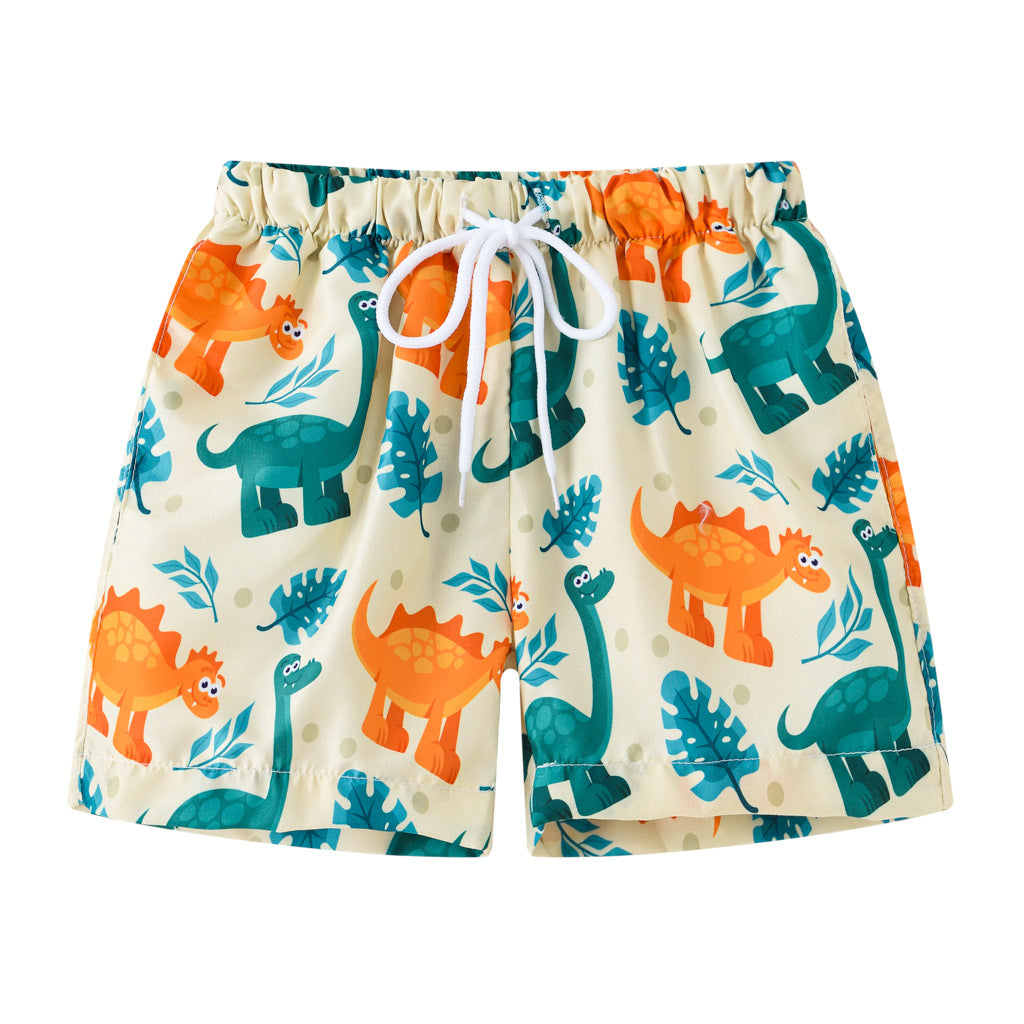 1144 Toddler Summer Boys Swimming Trunks Fashion Animal Style Printed