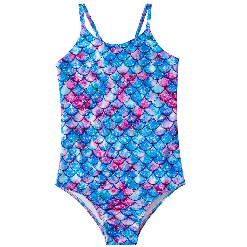 1149 Girls One Piece Swimsuit All Over Print diamond