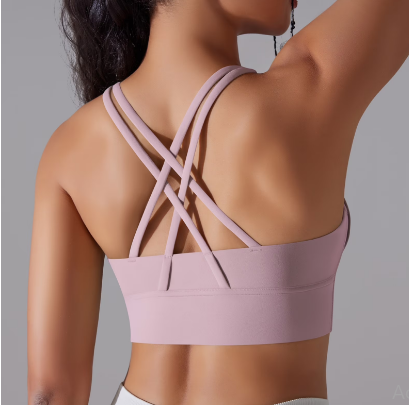 1078 Double-sided Brocade Cross-back Bra