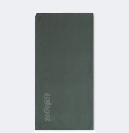 In208919 Oil And Gaz Rubber Bag Unisex Lifestyle Microfiber Towel Dark Grey
