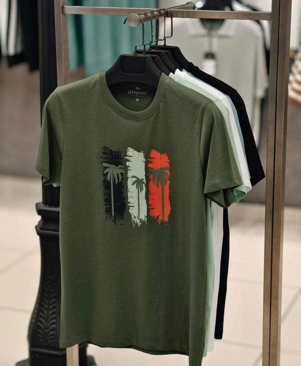 T206 T-shirt Men cotton palm printed