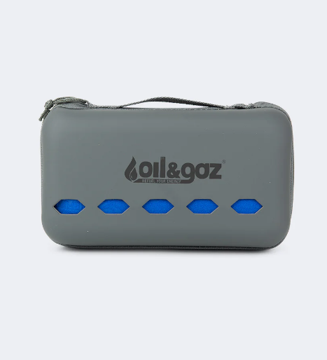 In208916 Oil And Gaz Rubber Bag Unisex Lifestyle Microfiber Towel Blue
