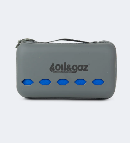 In208916 Oil And Gaz Rubber Bag Unisex Lifestyle Microfiber Towel Blue