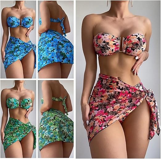 5108 CORAL BLOOM BIKINI WOMENS SET