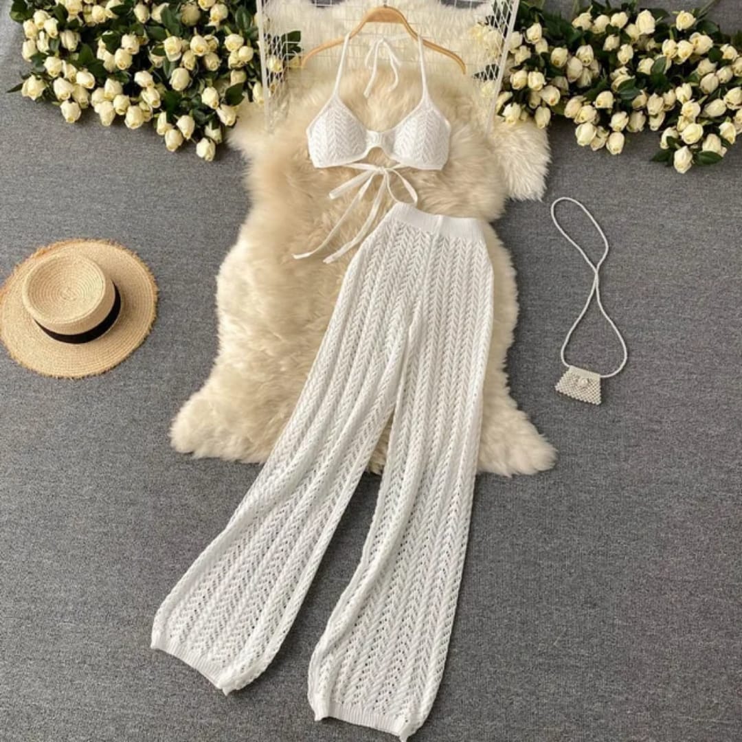 5122 Ray wrap women's knit set