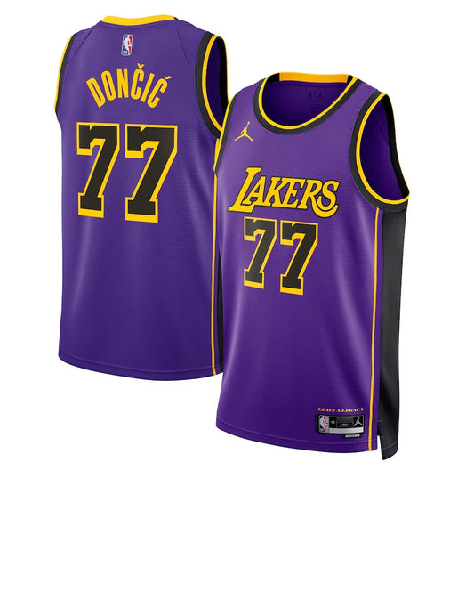 5131 Los Angeles Lakers Jordan Brand Statement Edition Swingman Jersey - Purple - Luka Dončić - Unisex