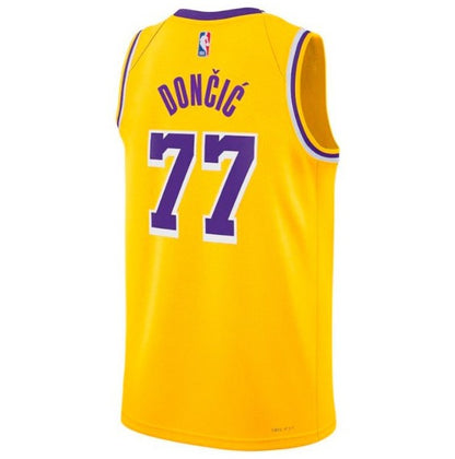 5132 Los Angeles Lakers Nike Icon Edition Swingman Jersey - Gold - Luka Dončić - Unisex