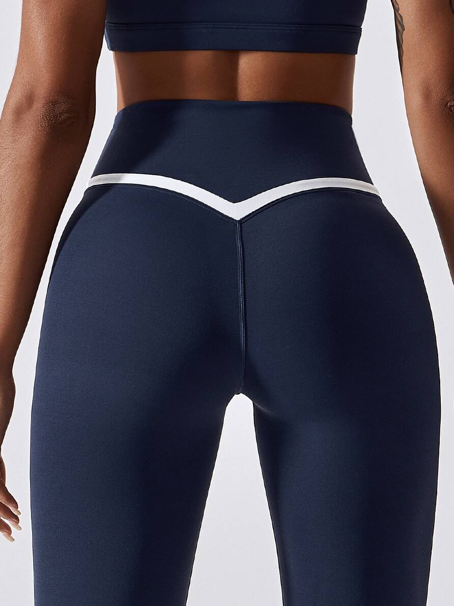 5139 Seamless Women’s Push-Up Booty V-Waist Leggings