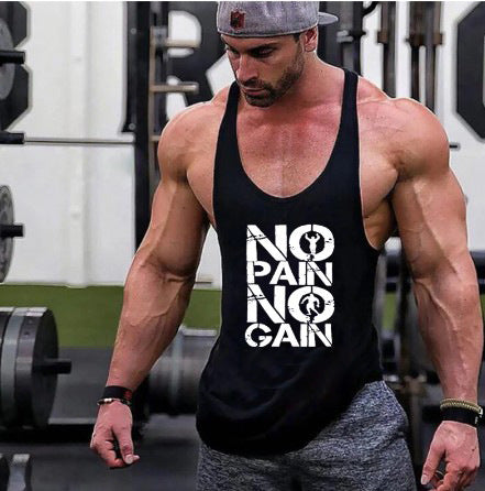5147 No pain no gain men's tank top