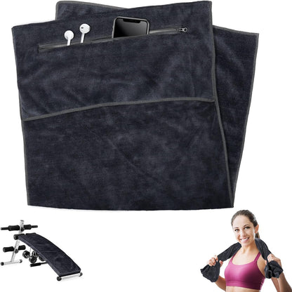 5166 Towel With Zipper Pocket Bag