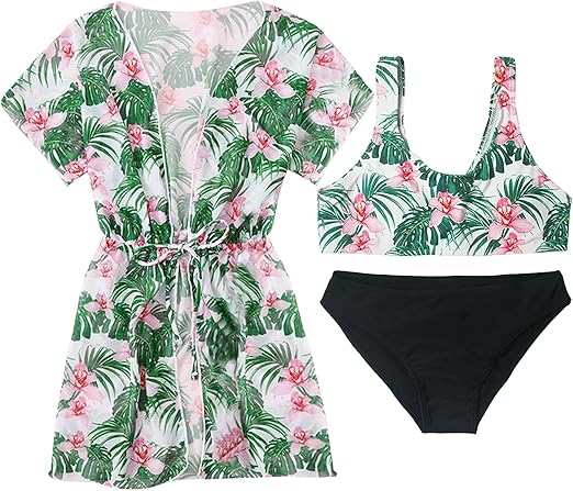 5172 Corolla 3 PCS GIRLS SUIMSUIT