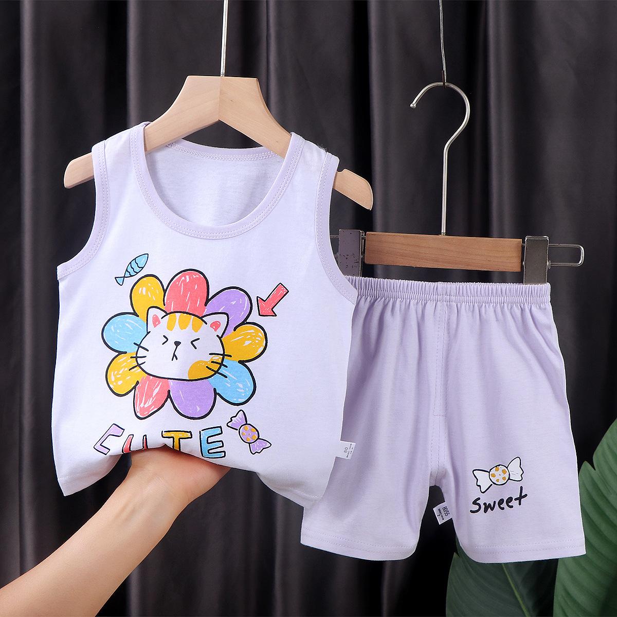 5187 Tank Top Kids Cotton Set