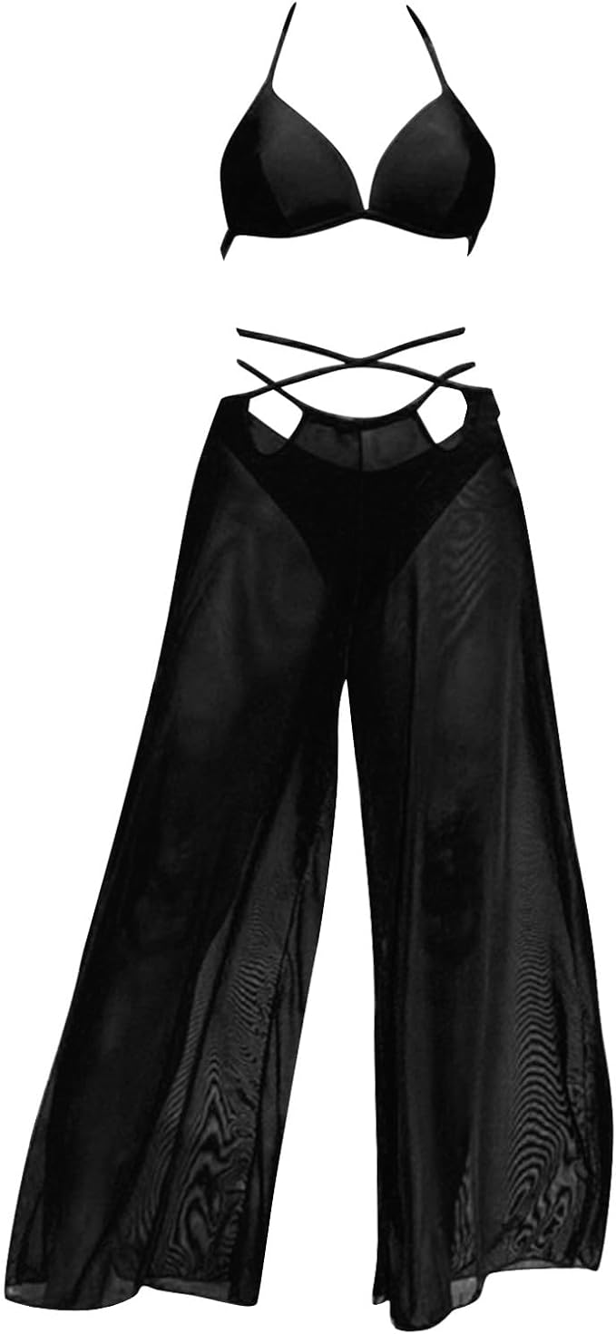 5401 Criss Cross -piece Bikini and Pants Set