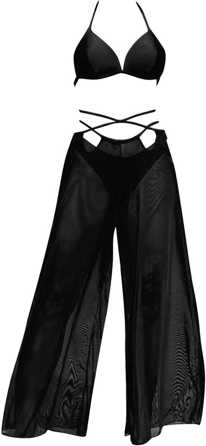 5401 Criss Cross -piece Bikini and Pants Set