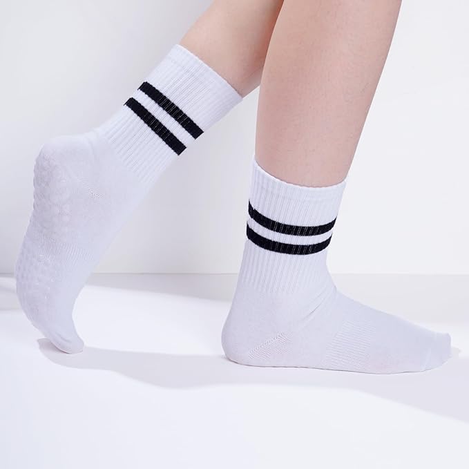 5220 YOGA-PILATES NON-SLIP SOCKS WITH GRIP HIGH ANKLE