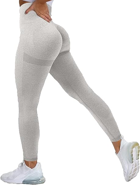 Women's Ruffled Butt Lifting, High Waist, Tummy Control, Opaque Yoga Trousers, Fitness Trousers Sports Legging 535