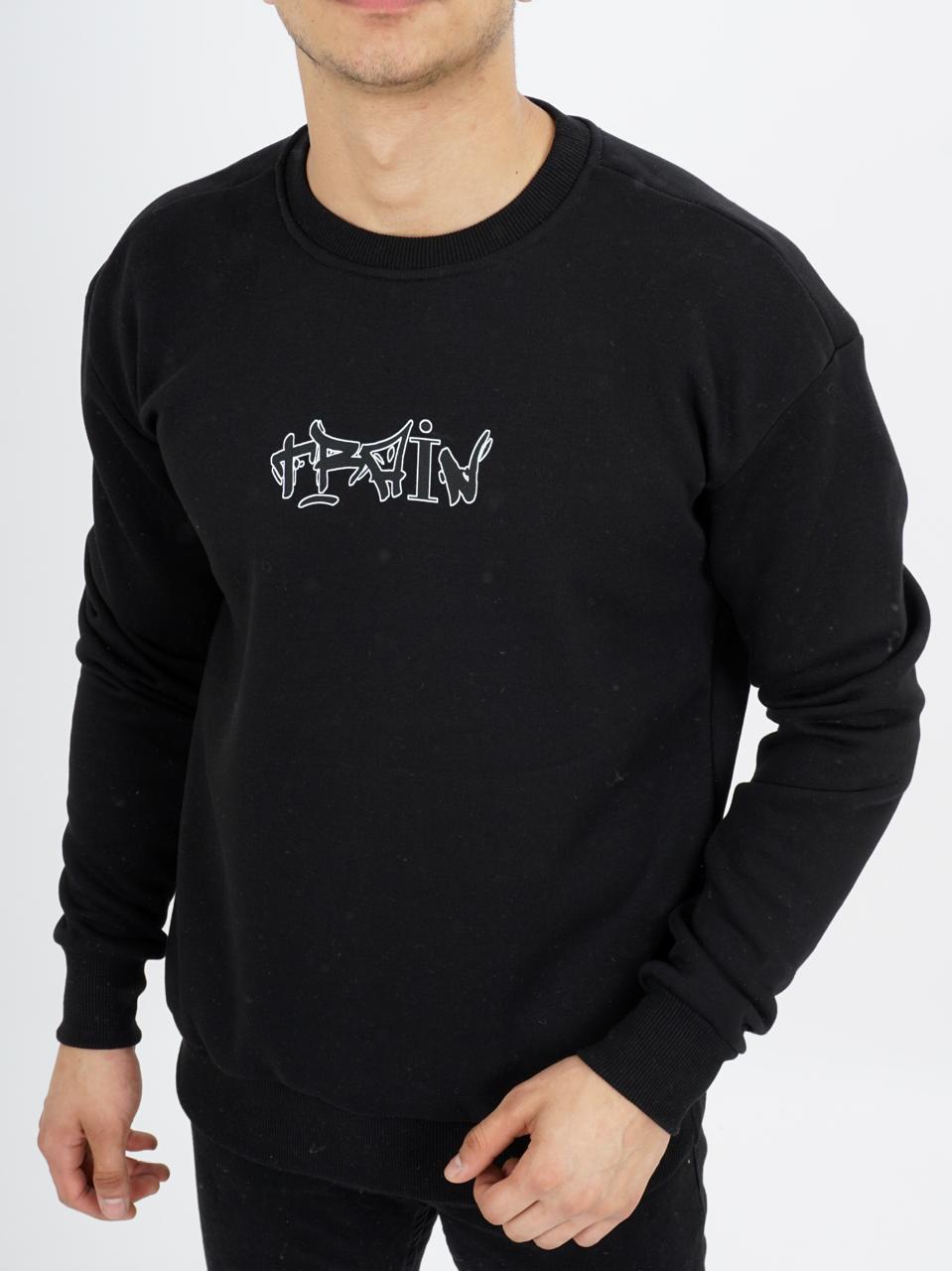 6748 Train Sweatshirt round neck men's top