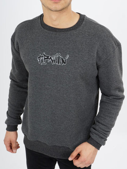 6748 Train Sweatshirt round neck men's top