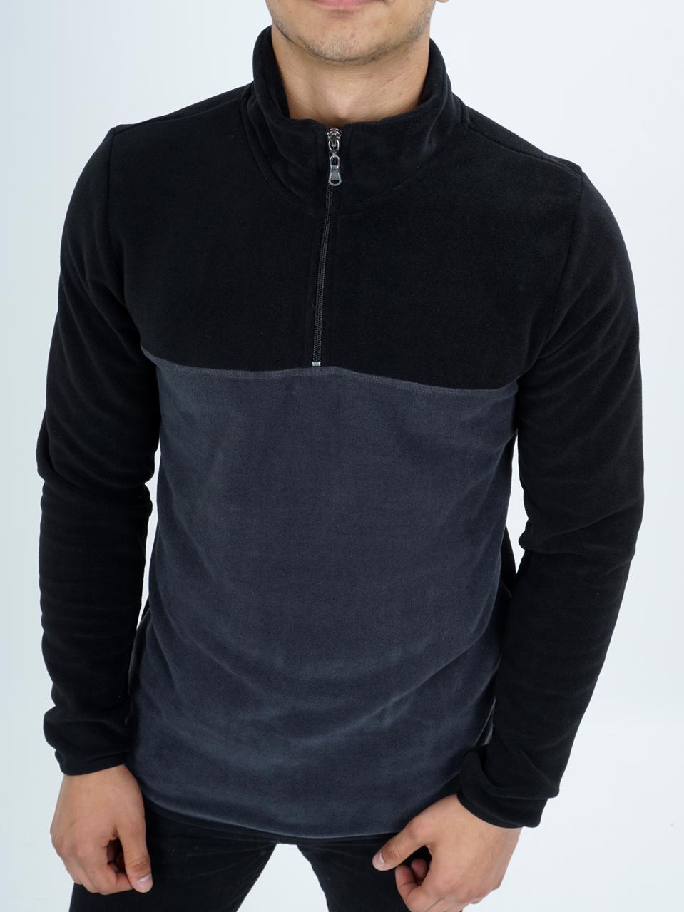 6785 HALF ZIP POLAR MENS TOP 2 COLORS