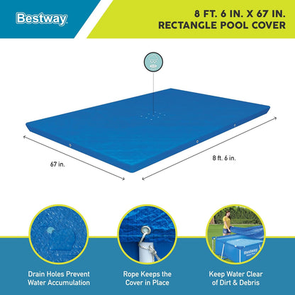 BW58106 3.00M X 2.01M RECTANGLE POOL COVER