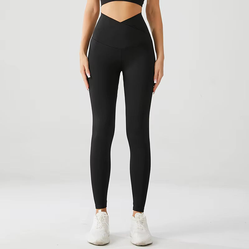 9002 Cross Waist Yoga Pants Gym Fitness Workout Sportswear