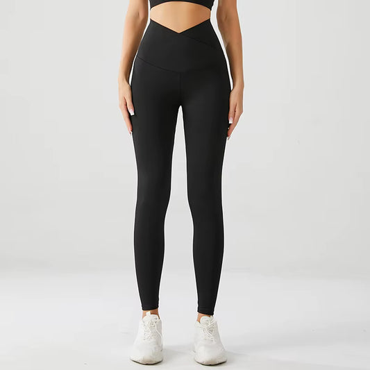 9002 Cross Waist Yoga Pants Gym Fitness Workout Sportswear