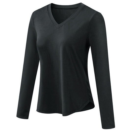 Women T-shirt Long sleeve V-cut dry fit 3080