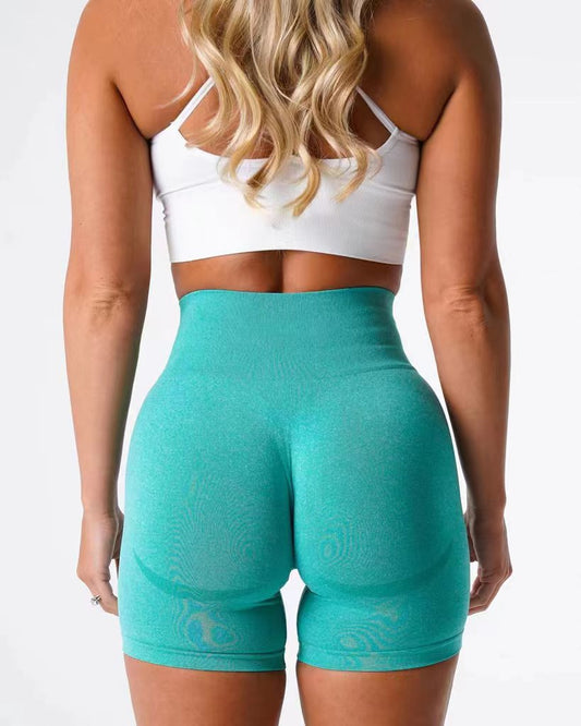 1004 Seamless Workout Shorts for Women High Waist Gym Biker Shorts Tummy Control Booty Yoga Shorts