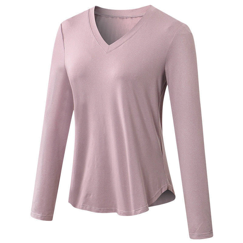 Women T-shirt Long sleeve V-cut dry fit 3080