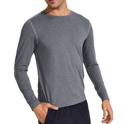 T Shirt Press Men's Tight Fitting Fitness Sports Running Training Long Sleeved T Shirt 3353