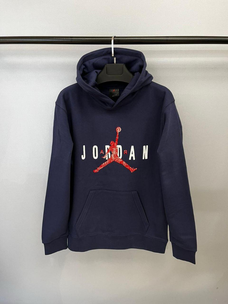 657928 JORDAN Red WINTER HOODIE