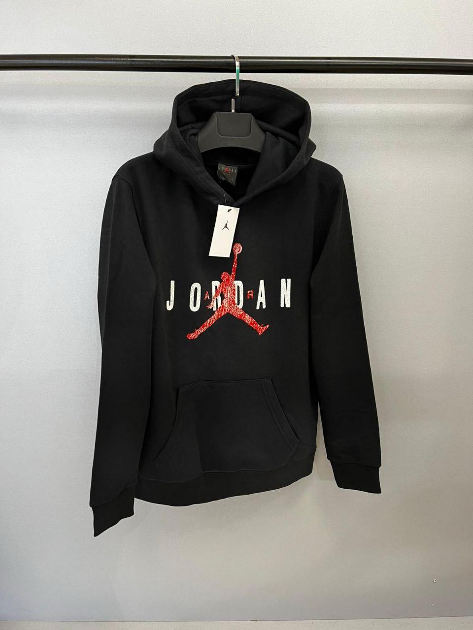 657928 JORDAN Red WINTER HOODIE