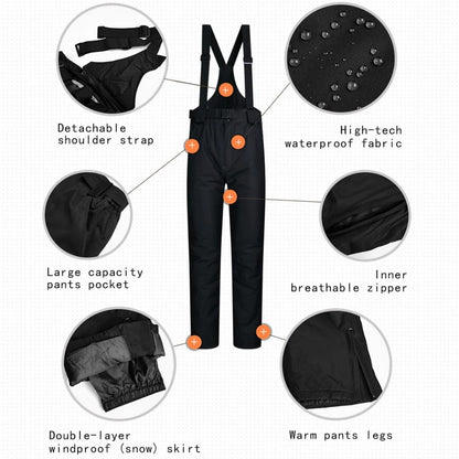 TJ098 Unisex Insulated Winter Ski Pant